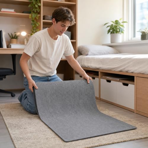 Foldable Mattress Pad with Waterproof Protection - Custom Fit Dorm Bed