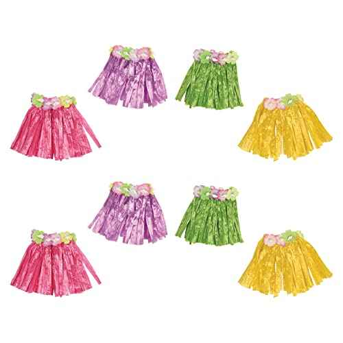 Beistle Kitchen Drink Hula Skirts, Multicolored, 0 US