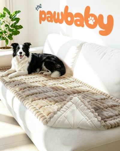 Pet Couch Cover Non-Slip Plush Sofa Protector Khaki 24x59