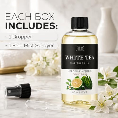 White Tea Luxury Diffuser Oil Refill 4.1 Fl Oz - Hotel-Inspired Fragrance