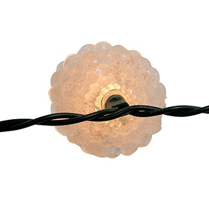10-Light Clear Pinecone String Lights for Holiday Decor