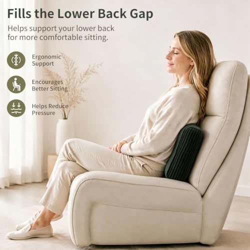 Lumbar Support Pillow for Recliner Chair - Washable Corduroy Cover