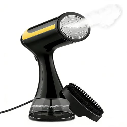 Handheld Steamer Black - Portable Clothes Steamer for All Fabrics