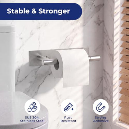 Brushed Nickel Toilet Paper Holder Wall Mount Double Pivoting Post SUS304 Stainless Steel