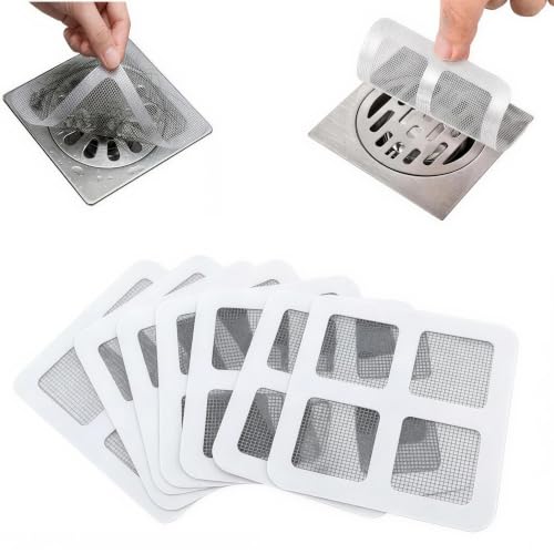 Disposable Shower Drain Cover Hair Catcher - 10 Pack
