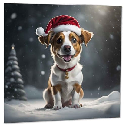 Christmas Card 145x145mm Festive Holiday Greeting Card with Luxury Envelope