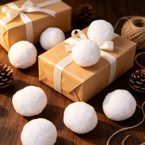 Fake Snow Balls for Winter Holiday Indoor Games - Christmas Party Supplies
