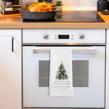 Variation of THIS listing: Christian Christmas Pine Tree Decor Kitchen Towels – 16x24 In