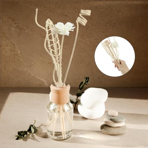 12Pcs 11-Inch Natural Rattan Reed Diffuser Sticks for Aromatherapy & Home Decor