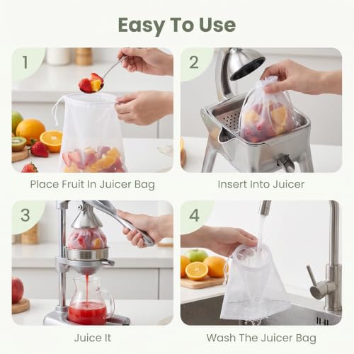 6 Pack Mesh Cheese Cloth Bags for Straining Nut Milk & Food Prep 12x8"