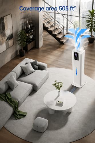 8L Smart Room Humidifier with App Control, Remote, Top Fill, Night Light