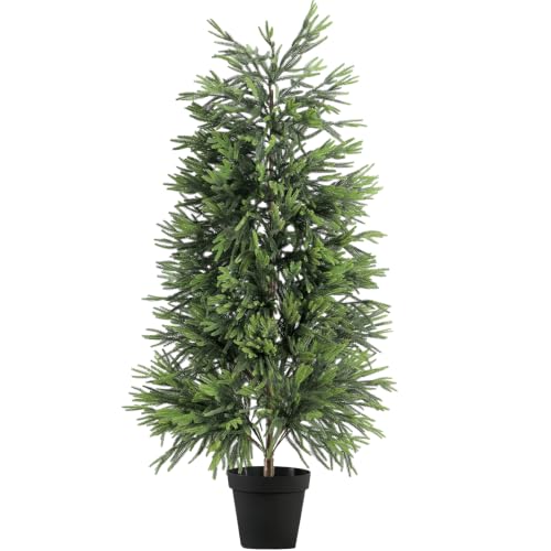 5FT Artificial Norfolk Pine Christmas Tree - Real Touch Faux Potted Tree - Variation 1