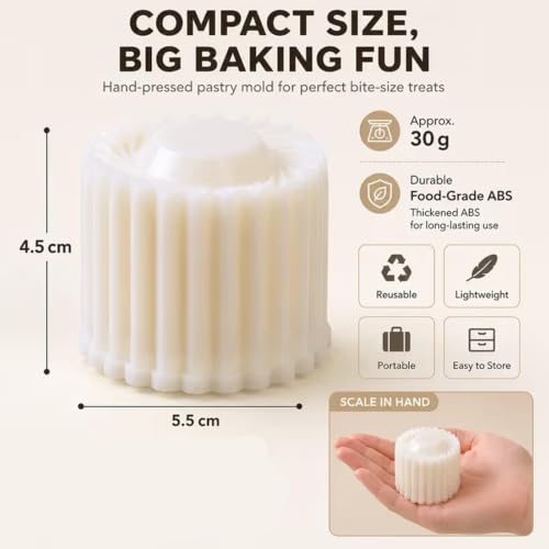 Double-Ended Pastry Mold 2pcs - Decorative Mooncake & Pastry Cutter Set