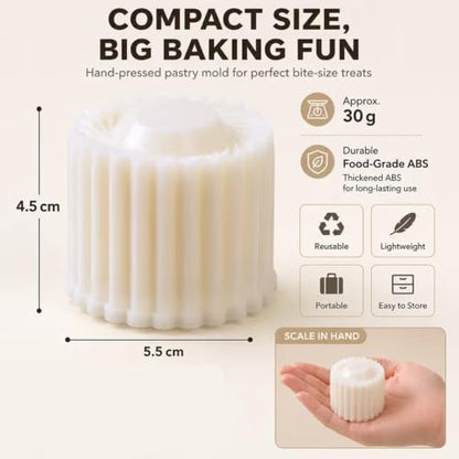 Double-Ended Pastry Mold 2pcs - Decorative Mooncake & Pastry Cutter Set