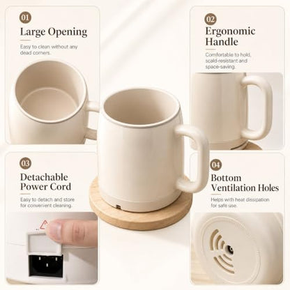 Multi-Function Portable Electric Stewing Cup - 6 in 1 Cooking Kettle, 27 Oz