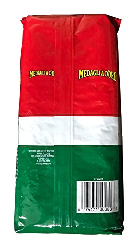 Medaglia D'Oro Whole Bean Italian Roast Espresso Coffee, 17 Ounce