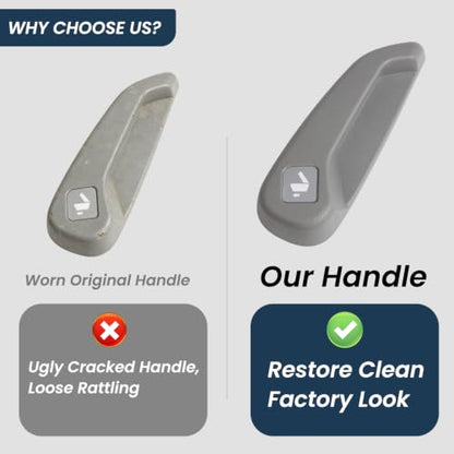 Left Side Driver Seat Recliner Handle Lever for 2021-2026 Honda Odyssey, Gray