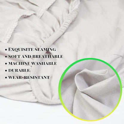 Dorm Room Bed Skirt - Extra Long Twin XL Ruffled Microfiber, White 27" Drop