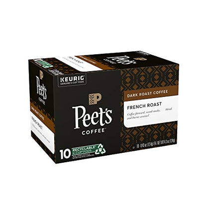 Peet’s Coffee French Roast K-Cup Coffee Pods for Keurig Brewers, Dark Roast, 10 Pods