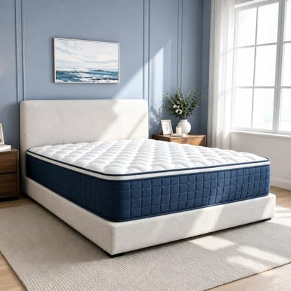 12 Inch Full Size Mattress in a Box - Gel Memory Foam & Pocket Springs