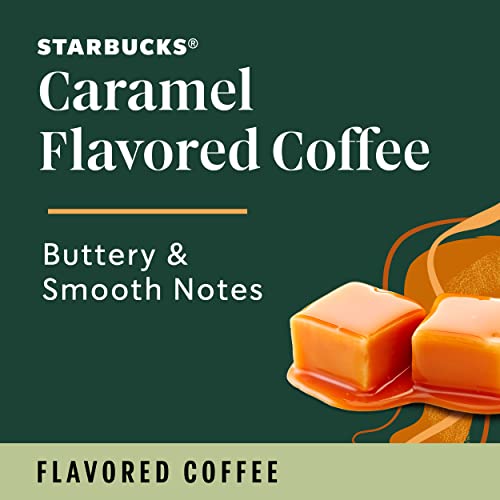 Starbucks Ground Coffee, Caramel Flavored Coffee, Naturally Flavored, 100% Arabica 1 bag (11 oz)