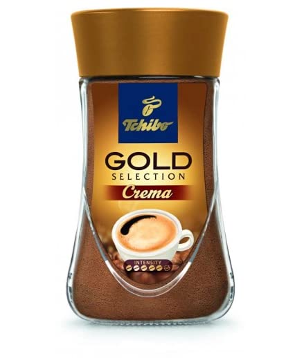 Tchibo Gold Selection Crema Instant Coffee - Rich Flavor & Smooth Texture | 180g Pack