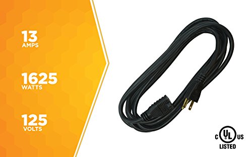 Woods Extension Cord (15 foot Black)
