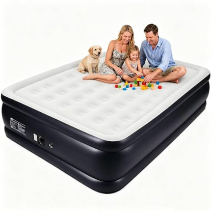 Queen Air Mattress with Built-In Pump - 20 Inch Elevated Guest Bed