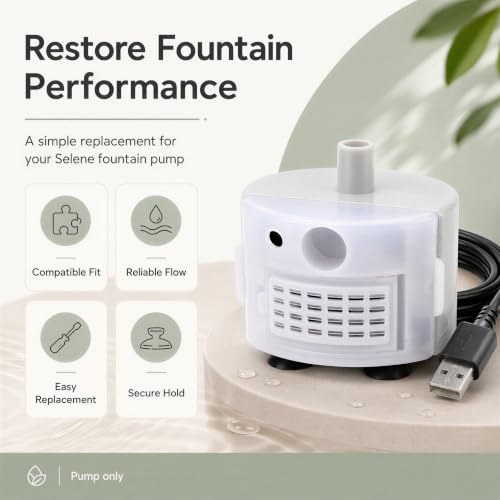 Water Pump for Selene Water Fountain 4L & 7L - Reliable Replacement Part