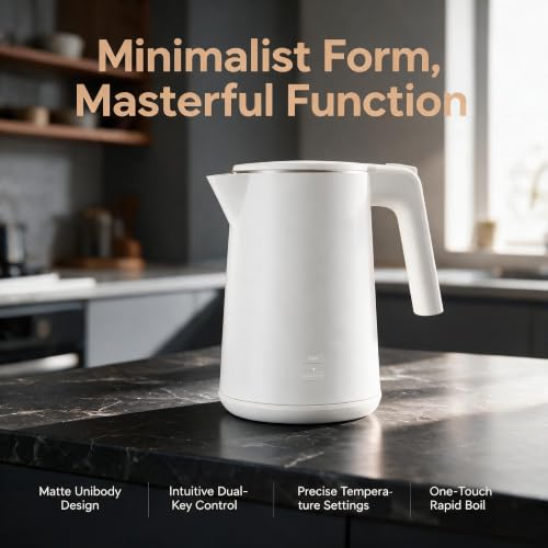 Electric Kettle with Adjustable Temperature 1200W Rapid Boil Water Boiler