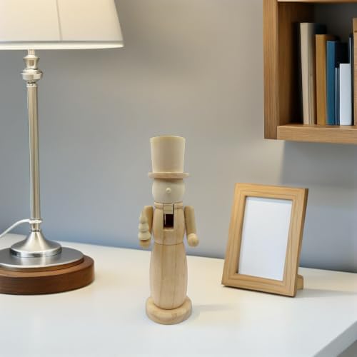 DIY Wooden Nutcracker Soldier Ornament - Unfinished Christmas Decor