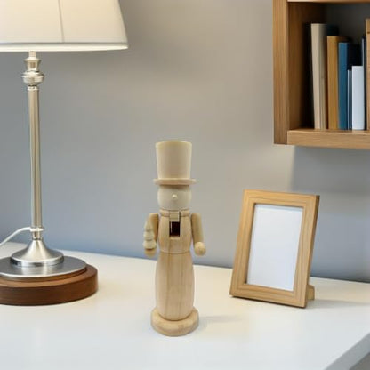 DIY Wooden Nutcracker Soldier Ornament - Unfinished Christmas Decor