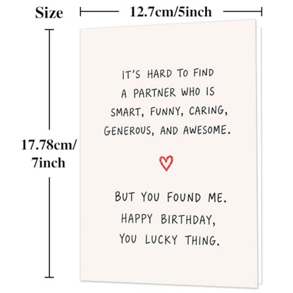 Funny Birthday Card for Husband Wife Partner DA-0142