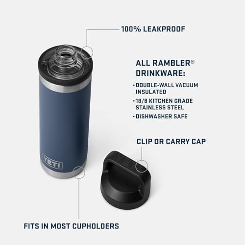 YETI Rambler 18 oz Sea View Leakproof Insulated Water Bottle with Chug Cap