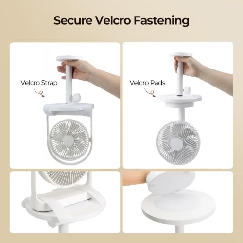 Adjustable Fan Holder for Dorm Room - Height-Adjustable Bed Frame Mount