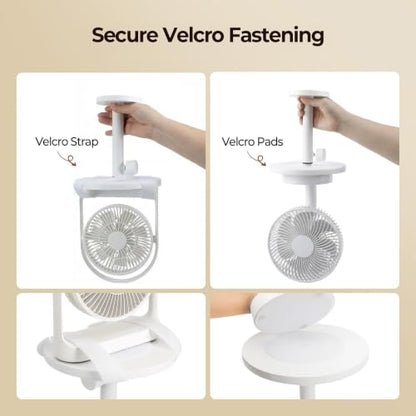 Adjustable Fan Holder for Dorm Room - Height-Adjustable Bed Frame Mount