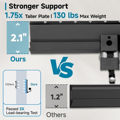 No-Stud TV Wall Mount for 32-70 Inch TVs, Up to 130 lbs, Easy Install
