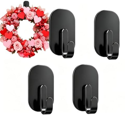 Magnetic Wreath Hanger for Front Door & Metal Surfaces, Heavy Duty Set