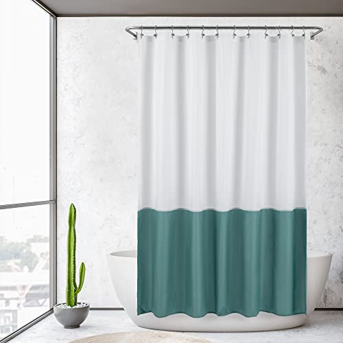 ALYVIA SPRING Stall Fabric Shower Curtain Liner Waterproof - 36" x 72", Soft & Lightweight Small Shower Curtain with Magnets for Narrow Stall Size, Machine Washable - 36x72, Grey