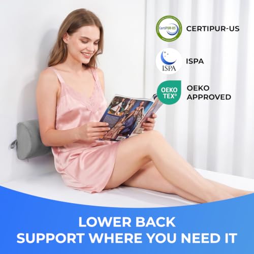 Knee Pillow for Back Sleeping - Memory Foam Leg Support for Lower Back Pain