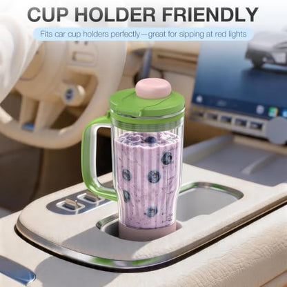 26oz Blender Cup Replacement for Ninja BlendBOSS Personal & CrushBOSS Blenders - Pink Peppercorn