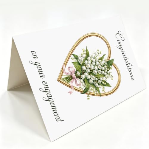 Engagement Card for Newly Engaged Couple - Congratulations Gift WX-488