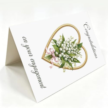 Engagement Card for Newly Engaged Couple - Congratulations Gift WX-488