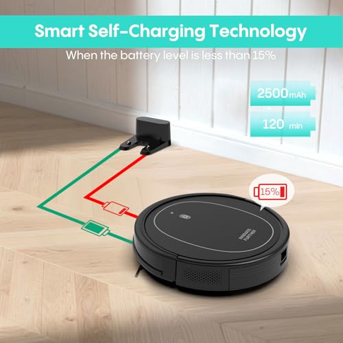 Robot Vacuum and Mop Combo with 5000Pa Suction, Self-Charging, App & Alexa Control