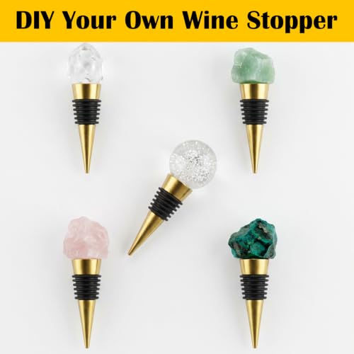 30 Pack Gold Wine Stopper Set - Durable Metal Bottle Seals for Kitchen & Bar