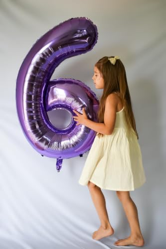 Purple Number Balloons for 11th Birthday Party Decoration – 40 Inches, Variation: Purple / Number 11