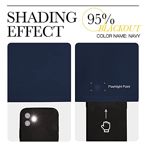 NICETOWN Blackout Curtains and Drapes for Kitchen - Thermal Insulated Solid Grommet Top Blackout Panels/Draperies for Kid's Room (Navy, 1 Pair, 52 x 63 Inch)