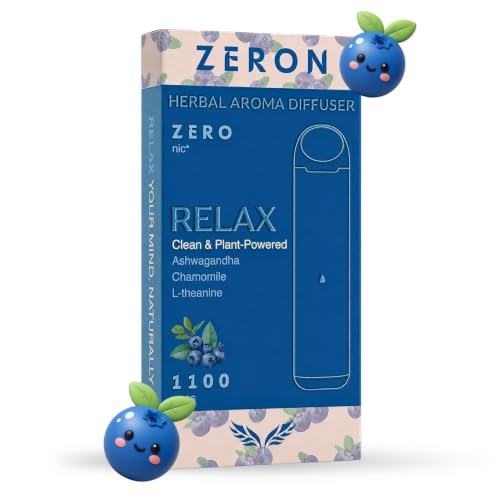 ZERON Relax Botanical Aroma Diffuser Stick Blueberry - Plant-Based Fragrance, Non-Electronic Scent Accessory