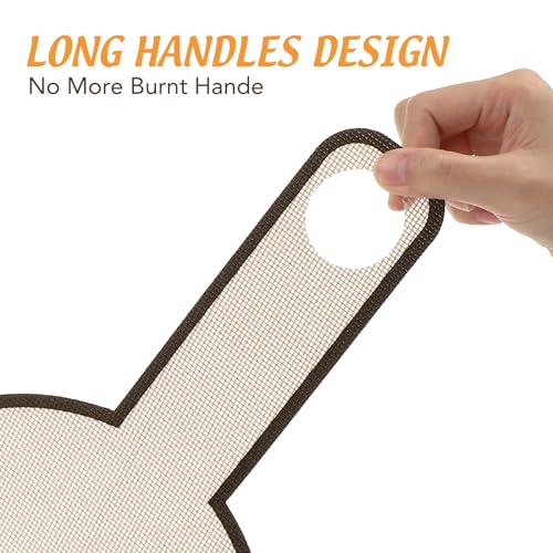 Bread Sling Mat Baking Mat: Silicone Bread Baking Mat for Oven Glass Fiber Bread Sling Baking Mat Reusable Dough Bread Sling Baking Mat with Long Handles to Transfer for Dough