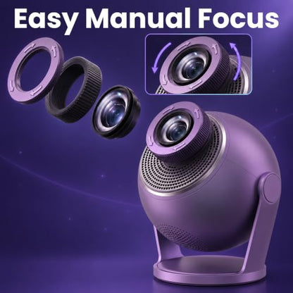 Galaxy Projector Night Light with 3D Visuals & Bluetooth Speaker